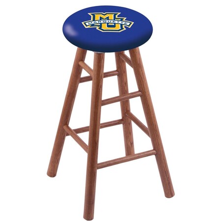 Oak Counter Stool,Medium Finish,Marquette University Seat